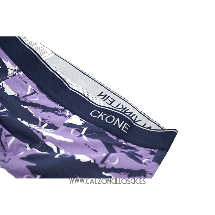 Boxer Calvin Klein Hombre CK One Prints Colors Violeta